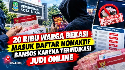 20 Ribu Warga Bekasi Masuk Daftar Nonaktif Bansos karena Terindikasi Judi Online, Agustus Tembus 17 Ribu