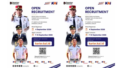 Loker KAI 2026 Resmi Dibuka! Ini Formasi untuk Lulusan SMA, D3 hingga S1
