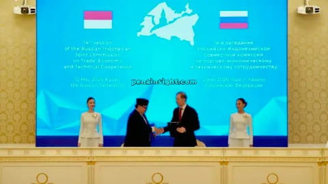 Indonesia-Rusia Sepakati Kerja Sama Strategis Baru, Airlangga Teken Agreed Minutes di Kazan
