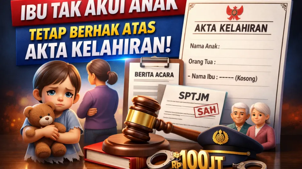 Ibu Tidak Mengakui Anak, Apakah Anak Tetap Bisa Punya Akta Kelahiran?