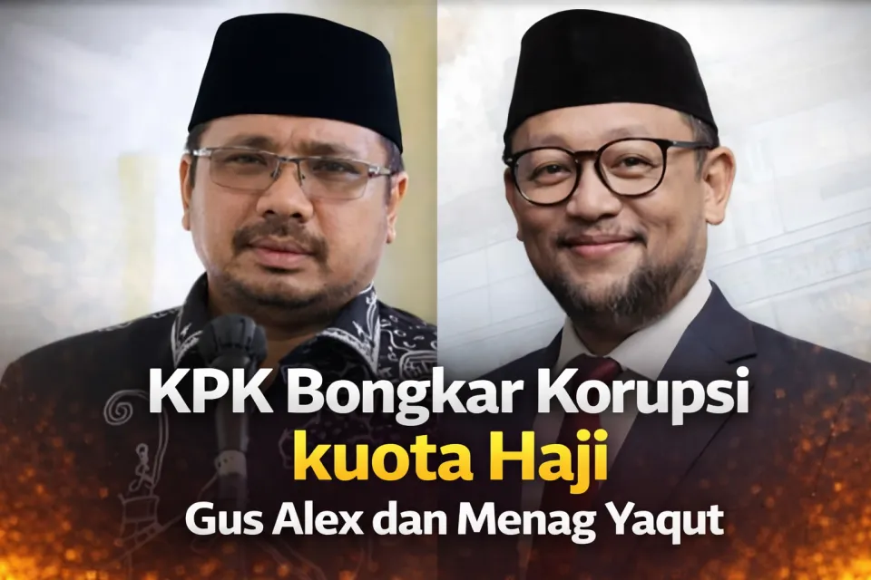KPK Bongkar Dugaan Aliran Dana Kuota Haji, Nama Gus Alex dan Eks Menag Yaqut Disorot