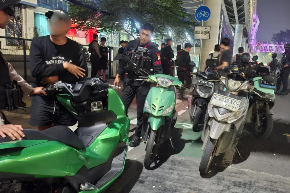 Hari ini Brimob Polda Metro Jaya Amankan Lima Motor Diduga Balap Liar di Pulogadung