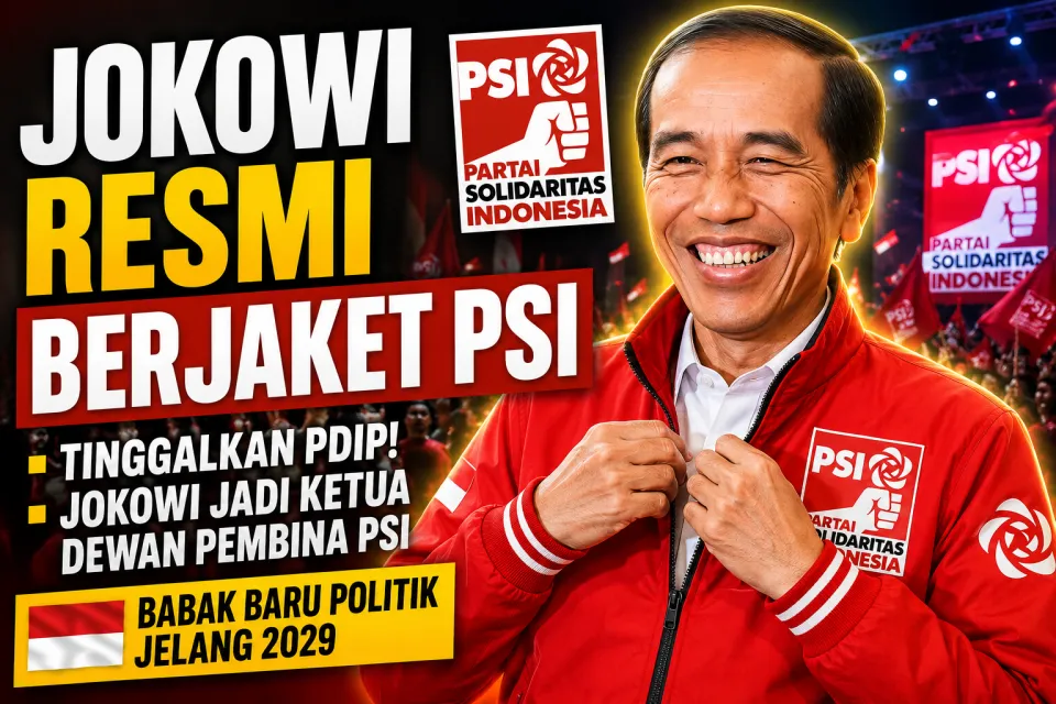 Jokowi Resmi Berjaket PSI? GEMBOS DONG Sinyal Putus Total dari PDIP