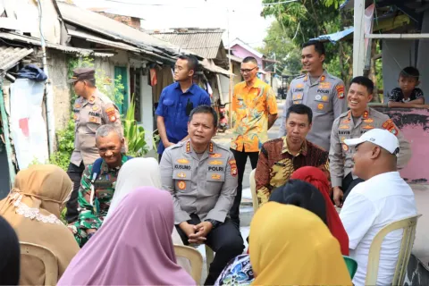 Kapolres Metro Bekasi Kota Gelar Jakarta On The Spot di Teluk Pucung, Perkuat Sinergi dan Serap Aspirasi Warga