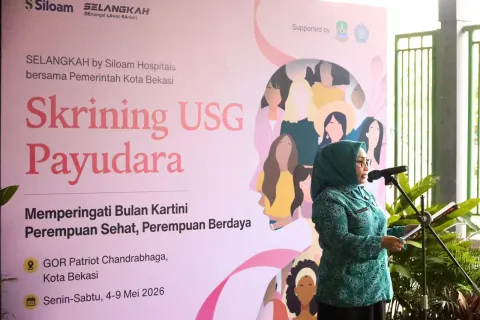 2.500 Perempuan di Bekasi Ikuti Skrining Gratis USG Payudara & HPV DNA di GOR Patriot