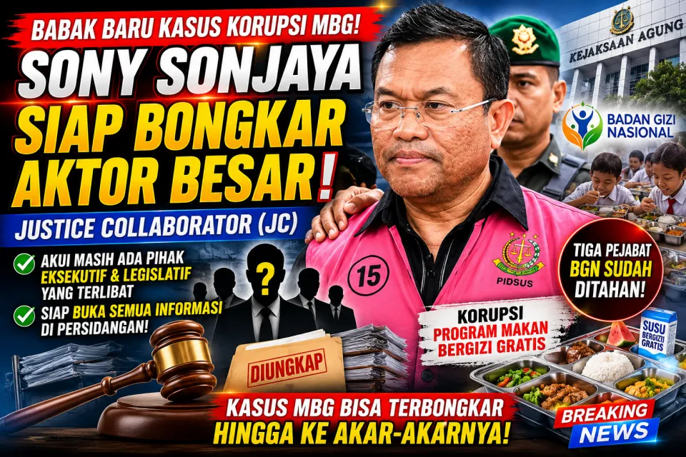 Update Korupsi MBG Makin Panas, Sony Sonjaya Klaim Ada Tokoh Besar Eksekutif dan Legislatif Terlibat