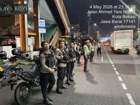 Tim Perintis Presisi Polres Metro Bekasi Kota Sisir Jalur Rawan untuk Cegah Kejahatan Jalanan