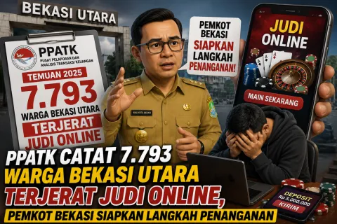 PPATK Catat 7.793 Warga Bekasi Utara Terjerat Judi Online, Pemkot Bekasi Siapkan Langkah Penanganan
