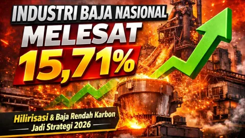 Industri Baja Nasional Tumbuh 15,71 Persen Sepanjang 2025, Pemerintah Perkuat Hilirisasi dan Baja Rendah Karbon
