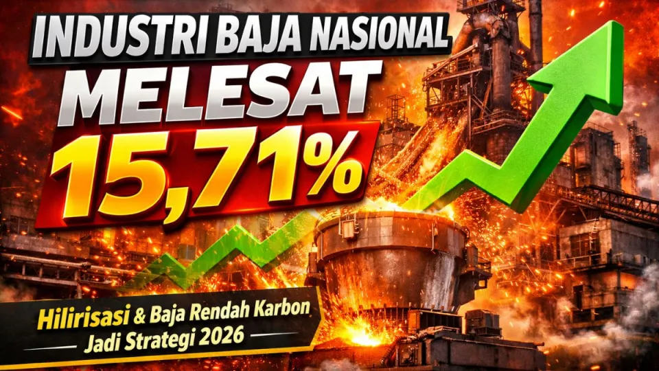Industri Baja Nasional Tumbuh 15,71 Persen Sepanjang 2025, Pemerintah Perkuat Hilirisasi dan Baja Rendah Karbon