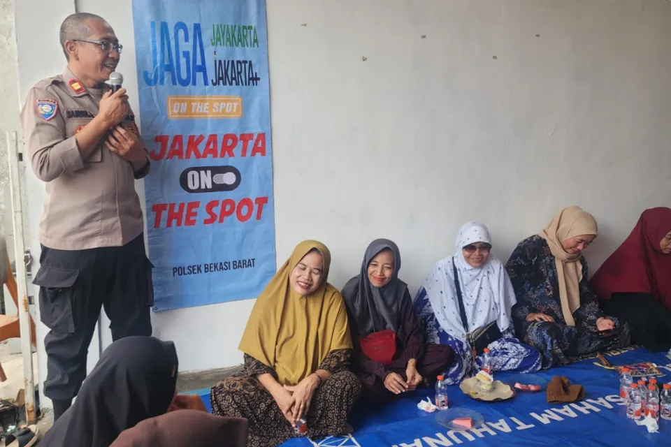 Jaga Jakarta On The Spot, Polsek Bekasi Barat Ajak Warga Bintara Cegah Tawuran dan Judi Online