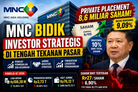 Update MNC Asia Bidik Investor Kakap, Private Placement Rp100 per Saham Jadi Sorotan Pasar