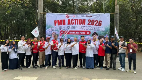 PMI Kota Bekasi Rayakan HUT ke-81, Ratusan Pelajar SMP-SMA Ikut Perlombaan Kemanusiaan