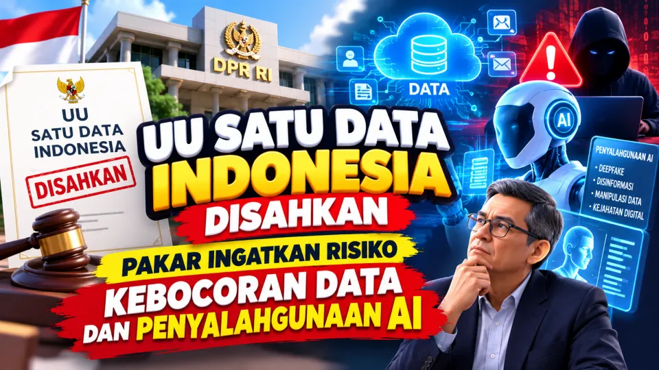 UU Satu Data Indonesia Disahkan, Pakar Ingatkan Risiko Kebocoran Data dan Penyalahgunaan AI