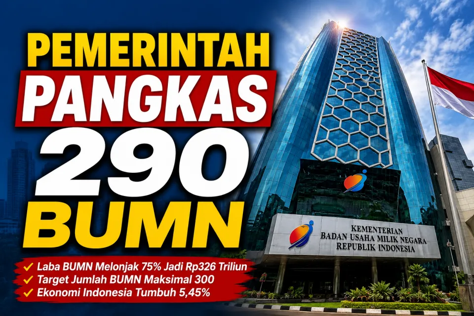 Pemerintah Pangkas 290 BUMN, Laba BUMN Indonesia Melejit 75 Persen Jadi Rp326 Triliun