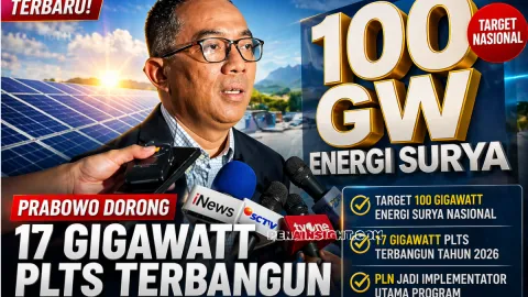 Prabowo Dorong Energi Surya 100 GW Hari Ini, 3 Fakta Target 17 GW PLTS Nasional Terungkap