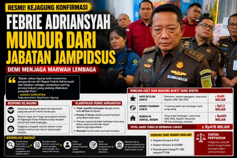 Resmi! Kejagung Terima Pengunduran Diri Febrie Adriansyah dari Jabatan Jampidsus, Demi Menjaga Marwah Lembaga