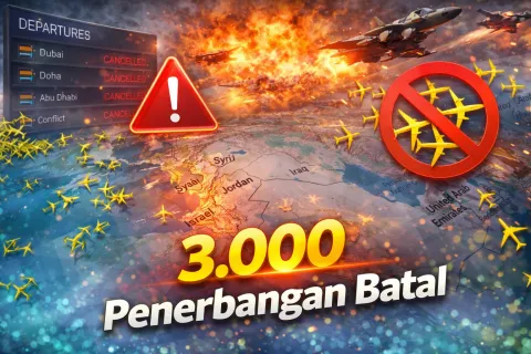 3.000 Penerbangan Batal! Serangan AS-Israel ke Iran Lumpuhkan Bandara Dubai hingga Doha