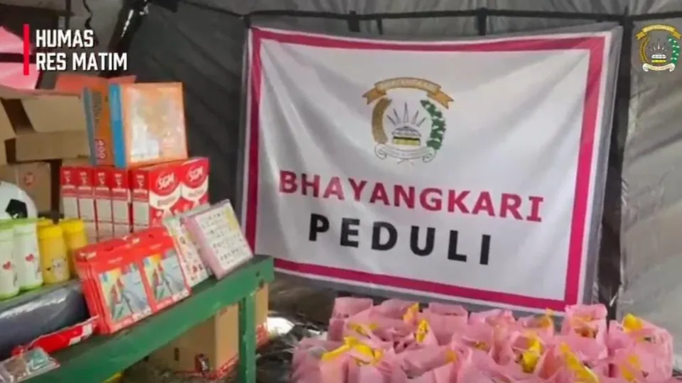 Hari Ini Bhayangkari Datangi 3 Posko Pengungsian di Manggarai Timur, Bawa Bantuan dan Layanan Kesehatan