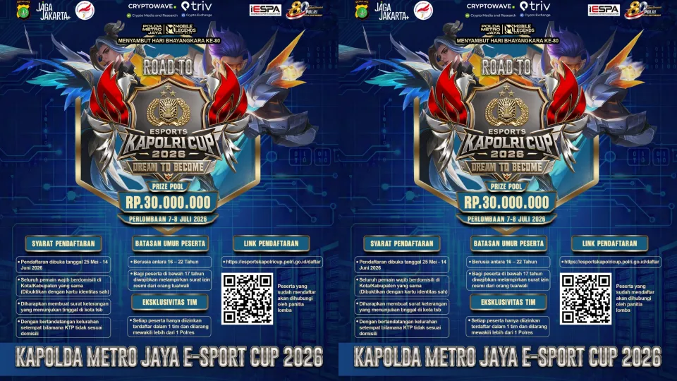 Polda Metro Jaya Gelar E-Sport Kapolda Cup 2026, Siapkan Jalan ke Kapolri Cup Nasional