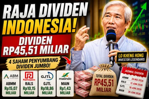 Raja Dividen Indonesia! Lo Kheng Hong Borong Rp45,51 Miliar dari Empat Emiten Ini